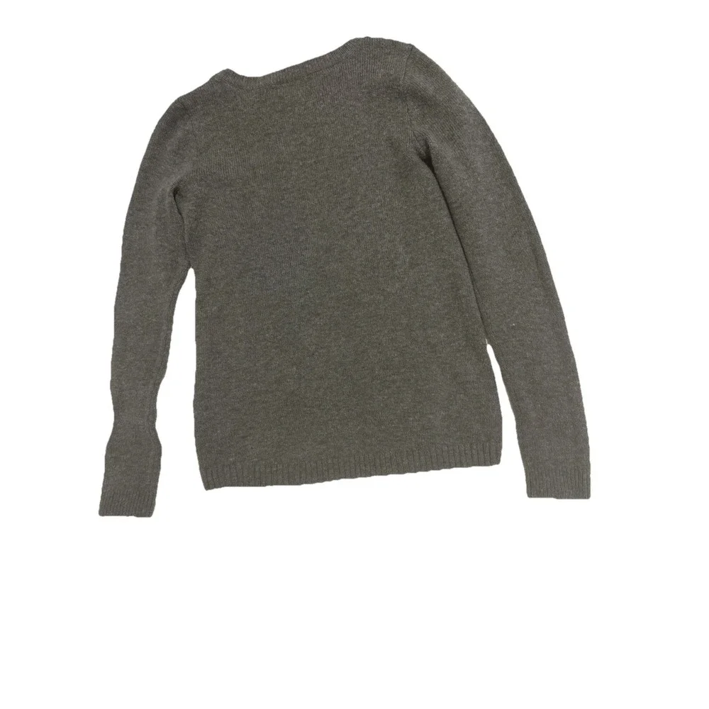 Abercrombie & Fitch Kids' Boys Long Sleeve Crewneck Sweater Size M Gray Color #2